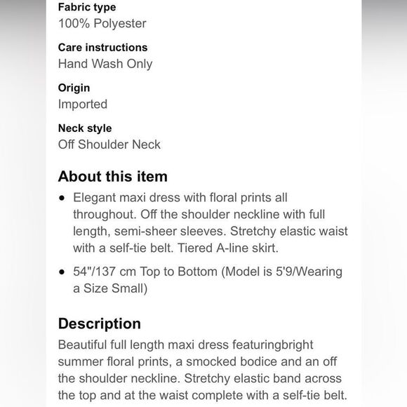 Flying Tomato Cream Green Floral Off Shoulder Flowy Tiered Belted Maxi Dress - Picture 5 of 16